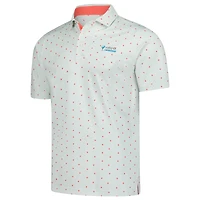Men's Puma  Aqua Valspar Championship Pique Botanic Polo
