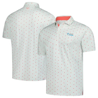 Men's Puma  Aqua Valspar Championship Pique Botanic Polo