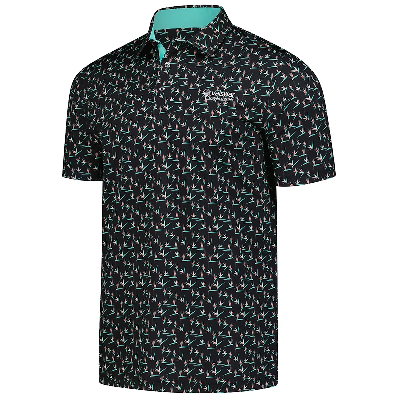 Men's Puma  Black Valspar Championship Paradise MATTR Polo