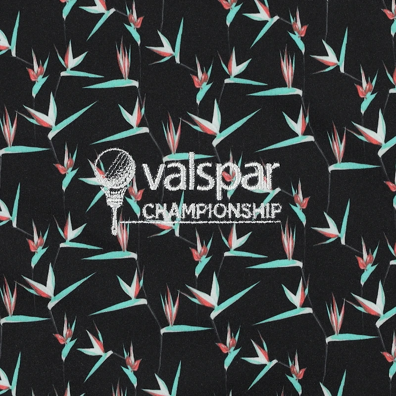 Men's Puma  Black Valspar Championship Paradise MATTR Polo