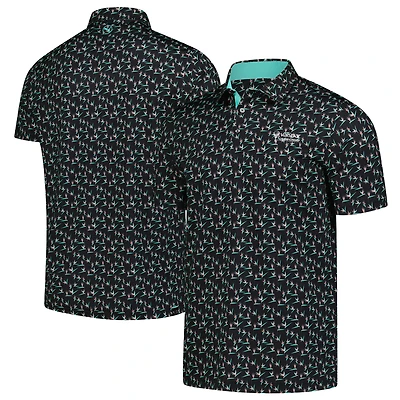 Men's Puma  Black Valspar Championship Paradise MATTR Polo