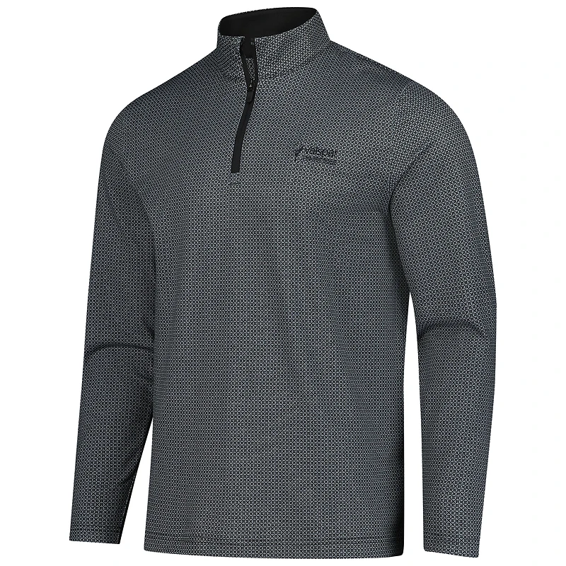 Men's Puma Black Valspar Championship Pure 2.0 Tile Quarter-Zip Pullover