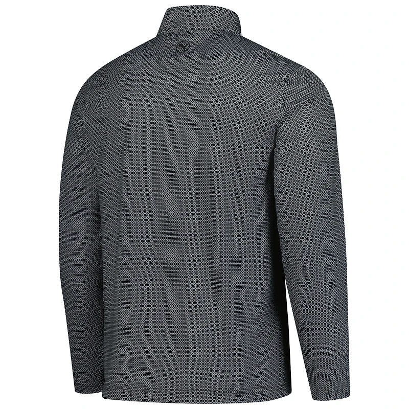 Men's Puma  Black Valspar Championship Pure 2.0 Tile Quarter-Zip Pullover