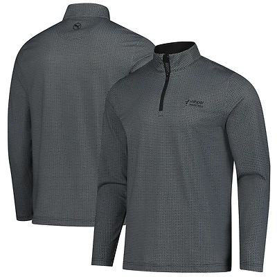Men's Puma  Black Valspar Championship Pure 2.0 Tile Quarter-Zip Pullover