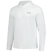 Sweat à capuche raglan blanc Puma Valspar Championship You-V pour homme