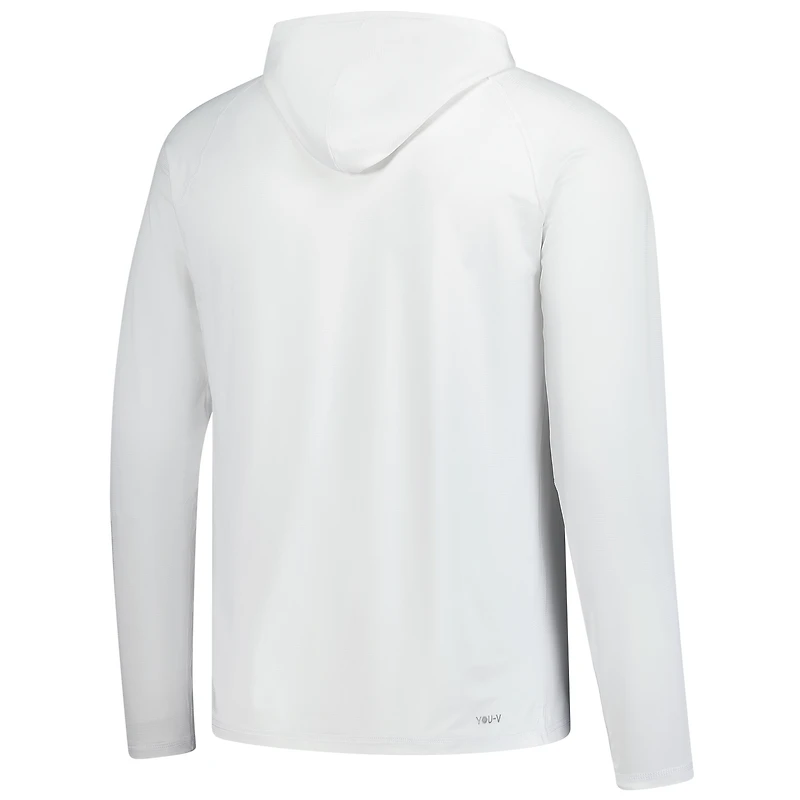Sweat à capuche raglan blanc Puma Valspar Championship You-V pour homme
