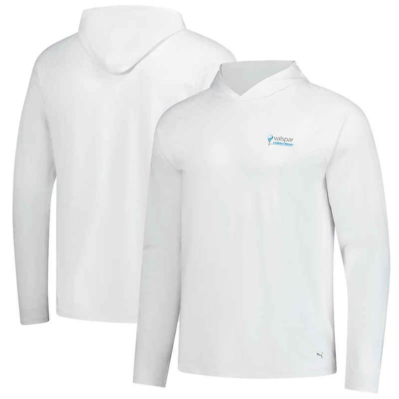 Sweat à capuche raglan blanc Puma Valspar Championship You-V pour homme