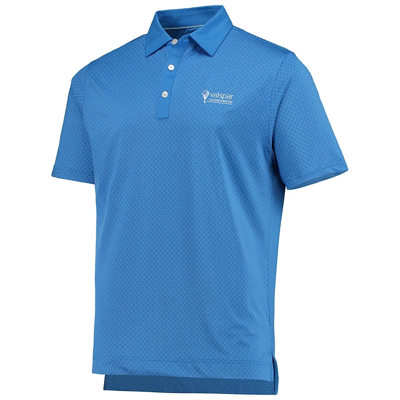 Polo FootJoy Lisle pour homme, bleu Valspar Championship, à pois diamants