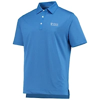 Polo FootJoy Lisle pour homme, bleu Valspar Championship, à pois diamants