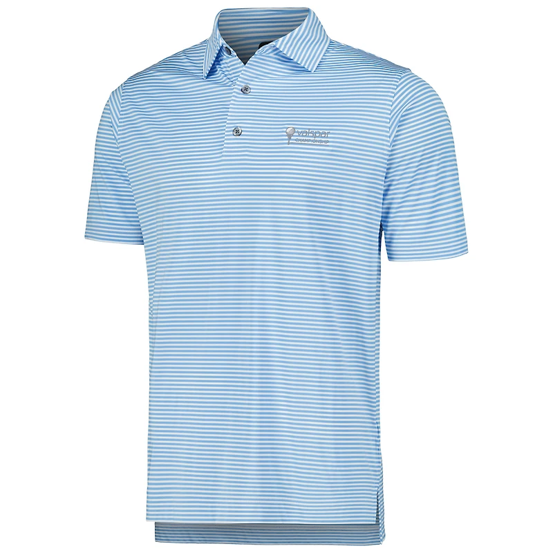 Polo FootJoy Valspar Championship Micro Feeder Stripe Lisle ProDry bleu clair pour hommes
