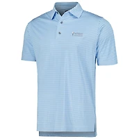 Polo FootJoy Valspar Championship Micro Feeder Stripe Lisle ProDry bleu clair pour hommes