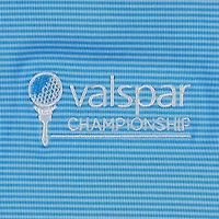 Polo FootJoy Valspar Championship ProDry Lisle Feeder Stripe bleu clair pour hommes