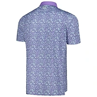 Men's FootJoy Purple Valspar Championship Primrose Print Lisle ProDry Polo