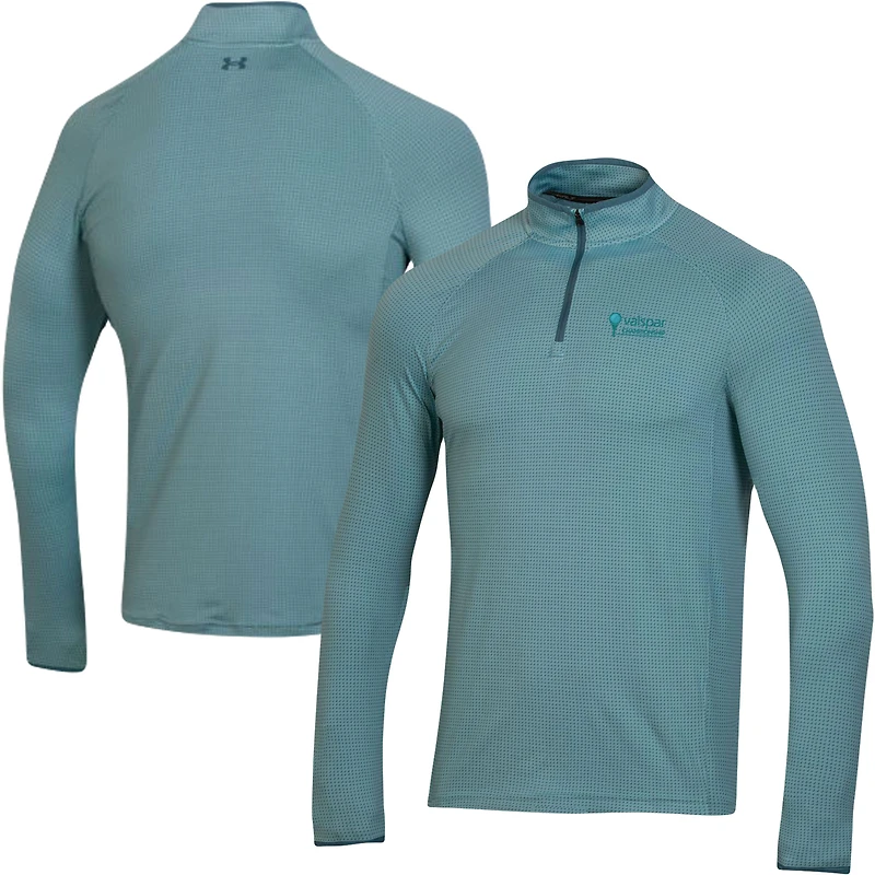 Haut raglan demi-lune vert sarcelle Under Armour Championship Valspar pour hommes