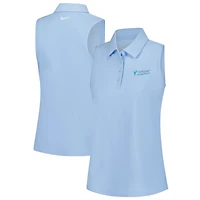 Women's Nike  Light Blue Valspar Championship Victory Sleeveless Performance Polo