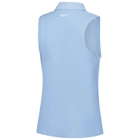 Polo Nike bleu clair Valspar Championship Victory sans manches Performance pour femme
