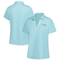 Polo Puma Aqua Valspar Championship pour femme avec passepoil CLOUDSPUN
