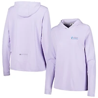 Sweat à capuche FootJoy Lavender Valspar Championship ProDry pour femme avec protection solaire