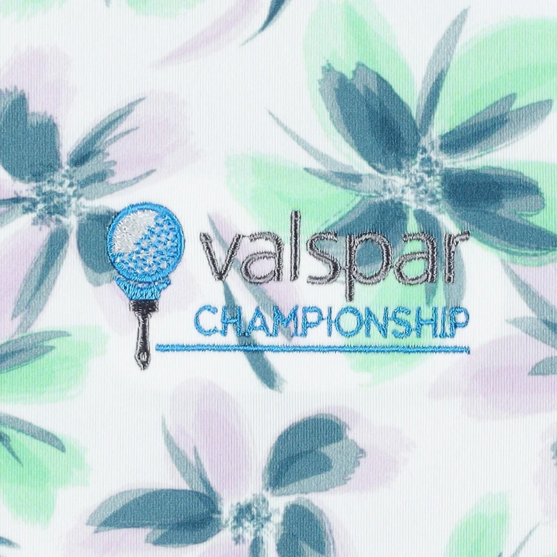 Polo à mancherons Floral FootJoy Valspar Championship ProDry blanc pour femme