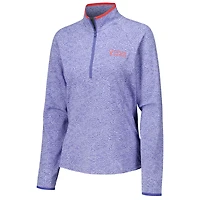 T-shirt de championnat Valspar bleu clair Under Armour pour femmes et haut vert Shellrix Raglan à quart zip