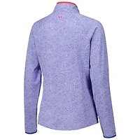 T-shirt de championnat Valspar bleu clair Under Armour pour femmes et haut vert Shellrix Raglan à quart zip