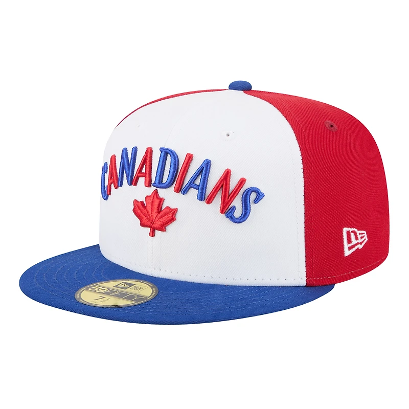 Casquette ajustée 59FIFTY blanche pour homme New Era Vancouver Canadians Theme Nights