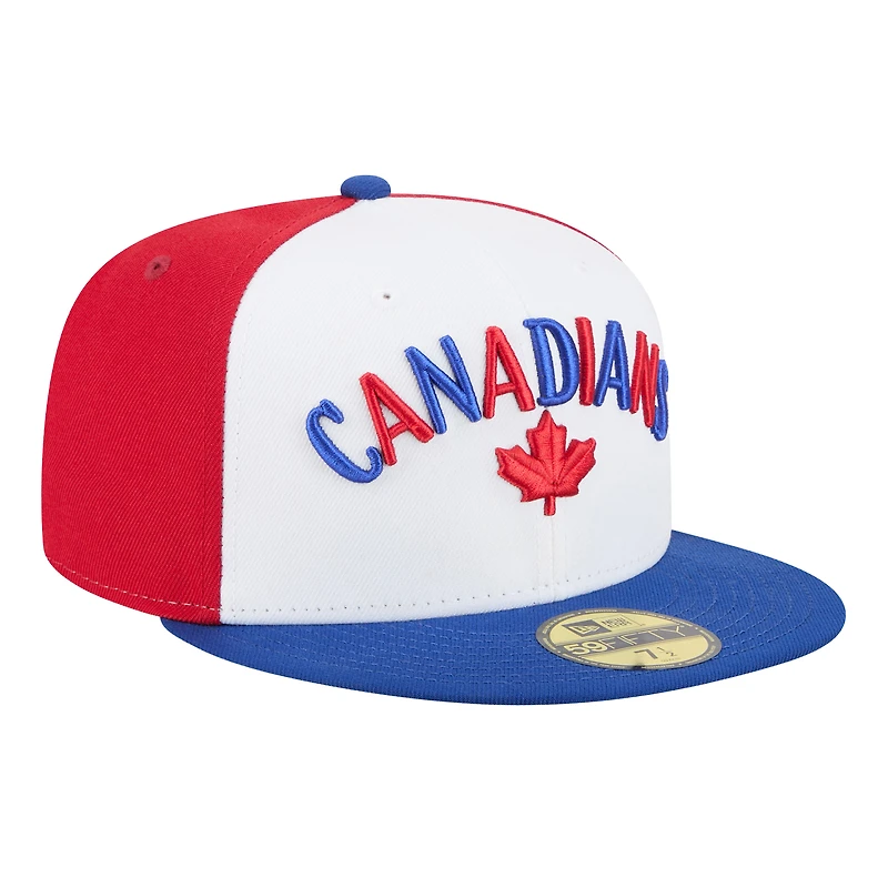 Men's New Era  White Vancouver Canadians Theme Nights 59FIFTY Fitted Hat