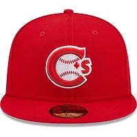 Casquette ajustée 59FIFTY pour homme de la collection authentique des Canadiens Vancouver New Era, rouge