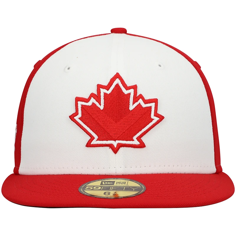Men's New Era White Vancouver Canadians Authentic Collection Team Alternate 59FIFTY Fitted Hat