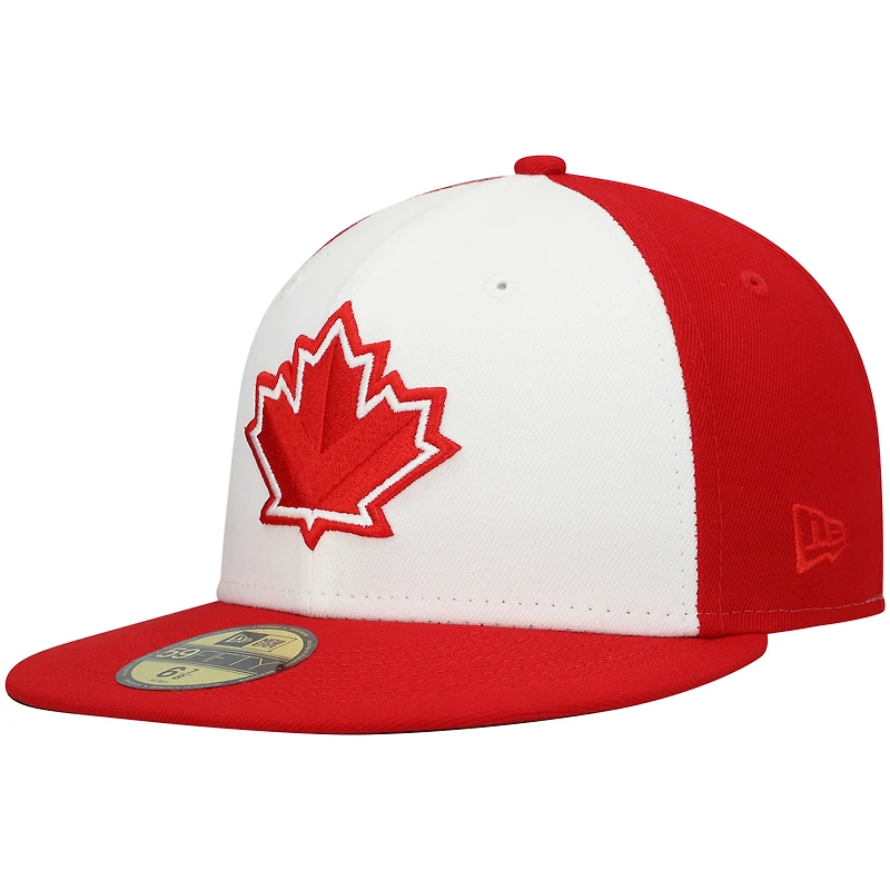 Men's New Era White Vancouver Canadians Authentic Collection Team Alternate 59FIFTY Fitted Hat