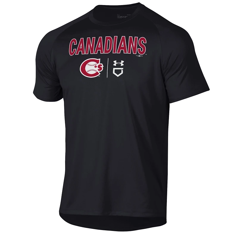 Men's Under Armour Black Vancouver Canadians Tech T-Shirt
