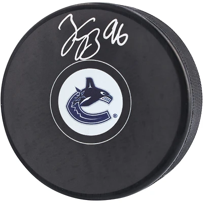 Andrei Kuzmenko Vancouver Canucks Rondelle de hockey autographiée