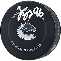 Andrei Kuzmenko Vancouver Canucks Autographed Official Game Puck