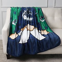 Couverture gnome bleue des Canucks de Vancouver, 127 x 152 cm