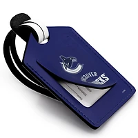 Vancouver Canucks Personalized Leather Luggage Tag