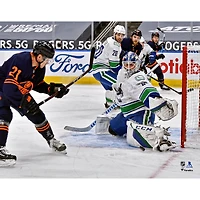 Photo non signée de Braden Holtby pour les débuts l'équipe des Vancouver Canucks