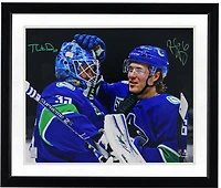 Brock Boeser & Thatcher Demko Vancouver Canucks Dual-Signed 16" x 20" Spotlight Photograph