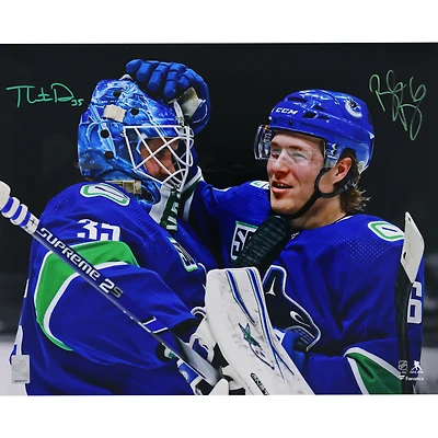 Brock Boeser & Thatcher Demko Vancouver Canucks Dual-Signed 16" x 20" Spotlight Photograph