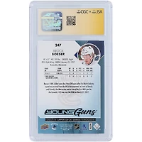 Brock Boeser Vancouver Canucks Autographed 2017-18 Upper Deck Series 1 Young Guns #247 CGC Fanatics Witnessed Authenticated 9/10 Rookie Card