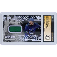 Brock Boeser Vancouver Canucks autographié 2019-20 Upper Deck Black Obsidian Jersey Green Relic #OJ-BO CGC Fanatics Witnessed Authenticated Auto 10 Card