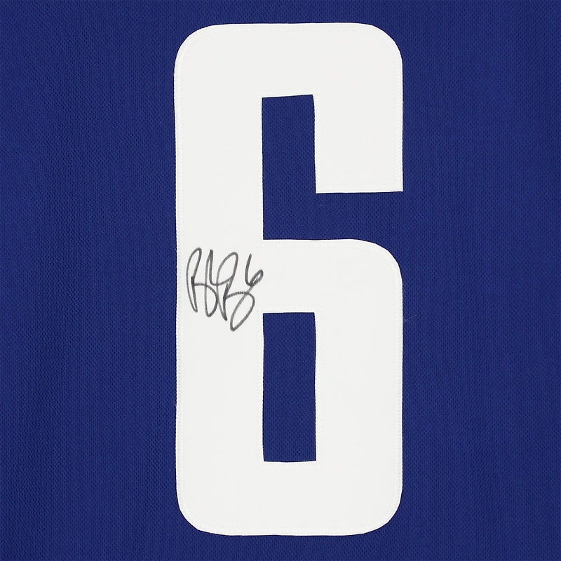 Maillot Adidas authentique bleu autographié par Brock Boeser des Vancouver Canucks modèle 2019