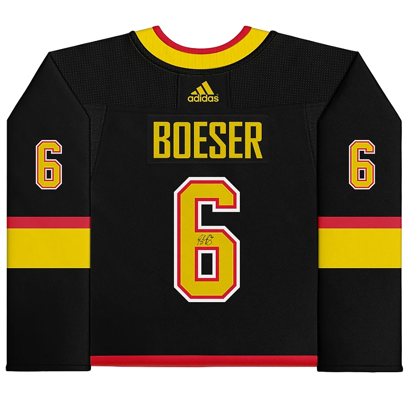 Brock Boeser Vancouver Canucks Autographed Black Alternate Adidas Authentic Jersey