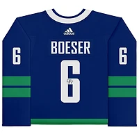 Brock Boeser Vancouver Canucks Autographié Bleu Alternatif Adidas Authentique Maillot