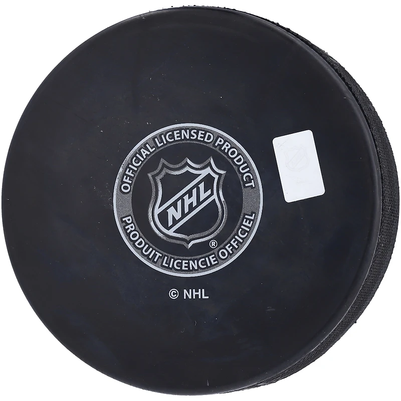 Rondelle de hockey autographiée par Brock Boeser des Canucks de Vancouver avec l'inscription « 300th NHL Game 2/24/22 »