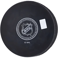 Rondelle de hockey autographiée par Brock Boeser des Canucks de Vancouver avec l'inscription « 300th NHL Game 2/24/22 »
