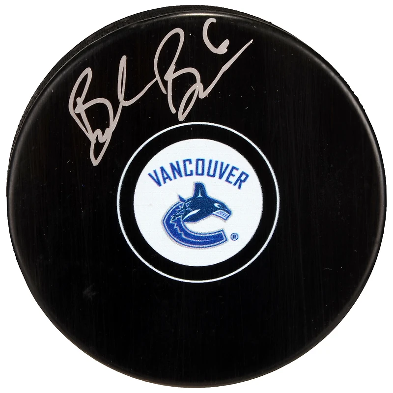 Brock Boeser Rondelle de hockey autographiée des Canucks de Vancouver