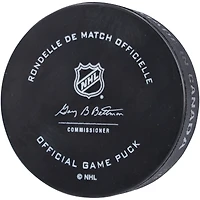 Rondelle de match officielle de la LNH autographiée par Brock Boeser des Canucks de Vancouver