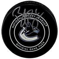 Brock Boeser Rondelle de jeu officielle dédicacée des Canucks de Vancouver