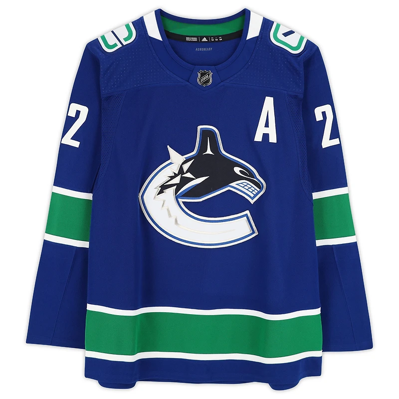Daniel Sedin Vancouver Canucks Autographed Blue Adidas Authentic Jersey with "HOF 2022" Inscription