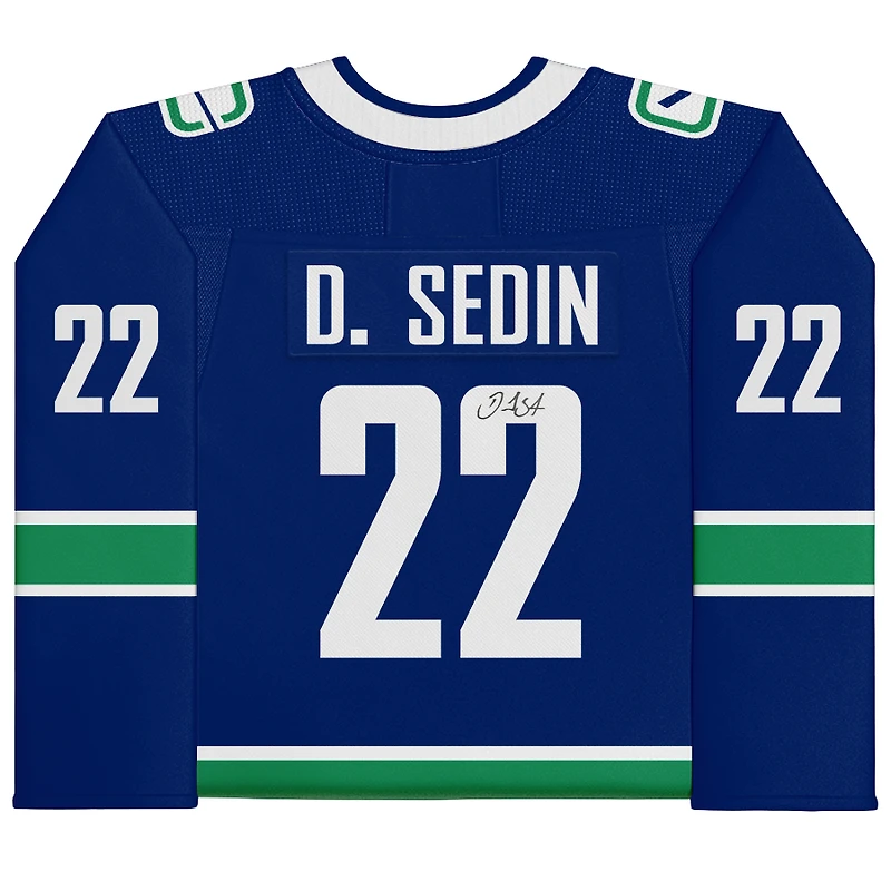 Daniel Sedin Vancouver Canucks Autographed Blue Adidas Authentic Jersey